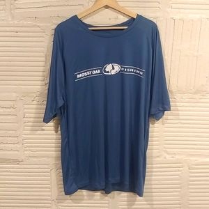 Mossy oak athletic material fishing shirt XL size